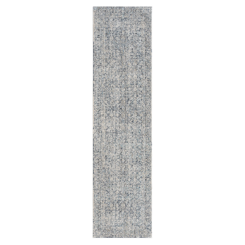 Allen Abbott transitional Grey Beige Runner Rug