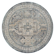 Allen Aitken Grey Beige Round Rug