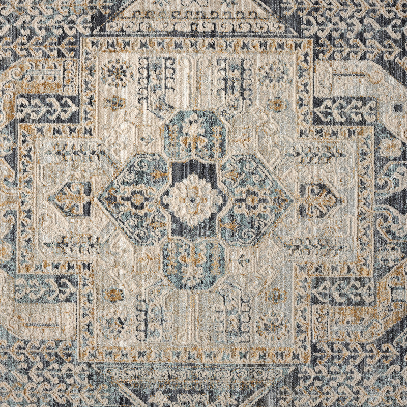 Allen Aitken Grey Beige Runner Rug