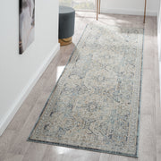 Allen Aitken Grey Beige Runner Rug