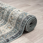 Allen Aitken Grey Beige Runner Rug