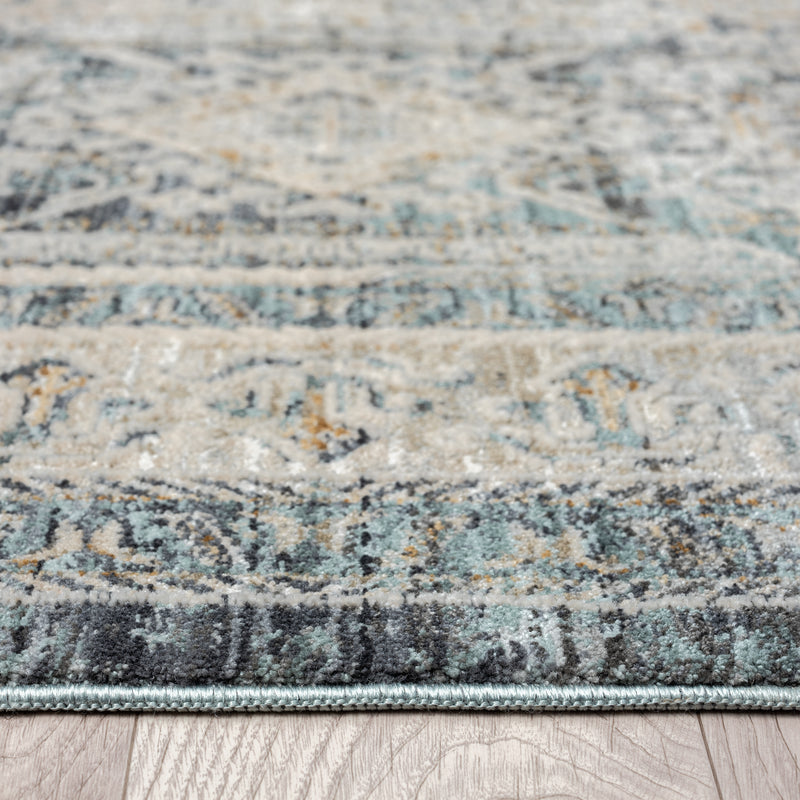 Allen Aitken Grey Beige Runner Rug