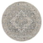 Allen Banks Grey Taupe Round Rug
