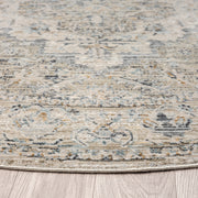 Allen Banks Grey Taupe Round Rug