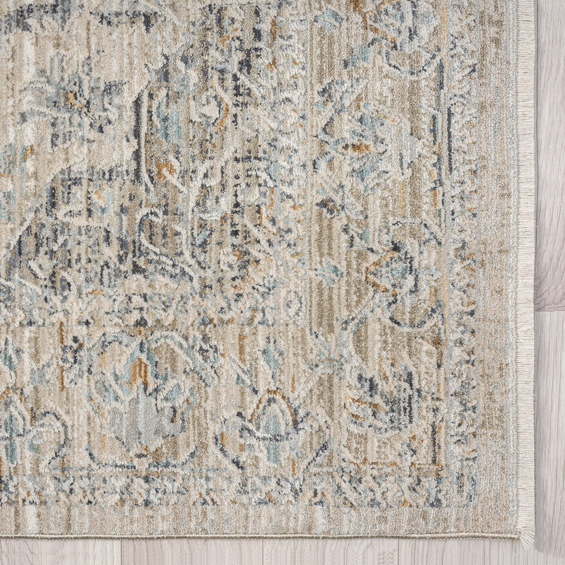 Allen Banks Grey Taupe Runner Rug