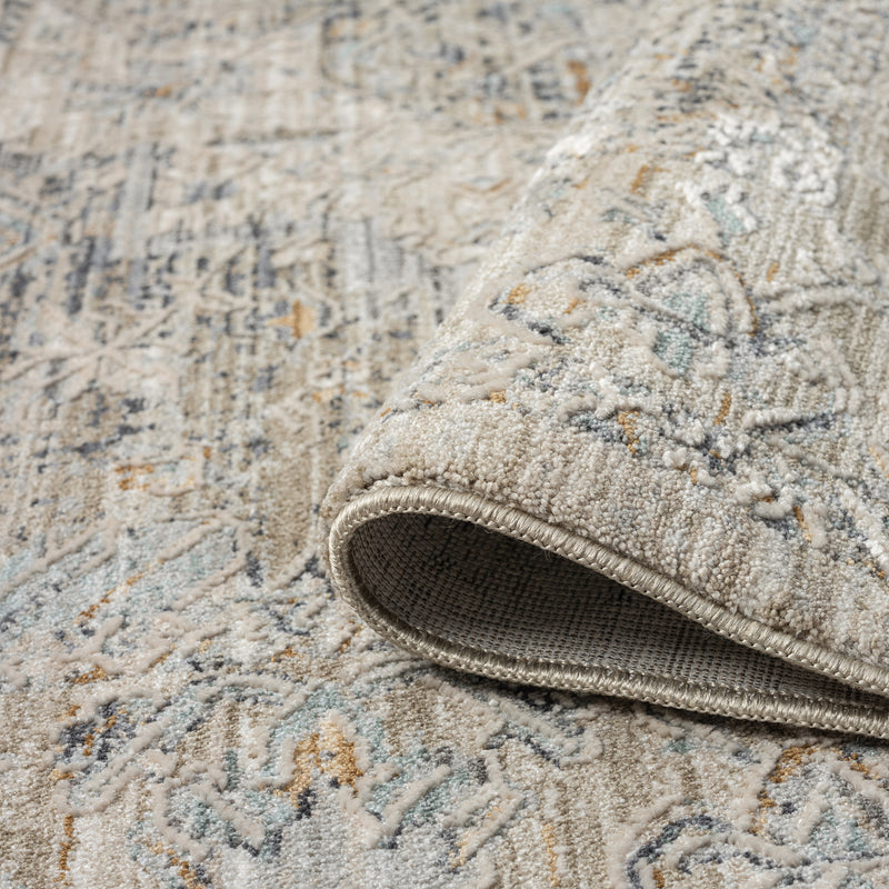 Allen Banks Grey Taupe Runner Rug