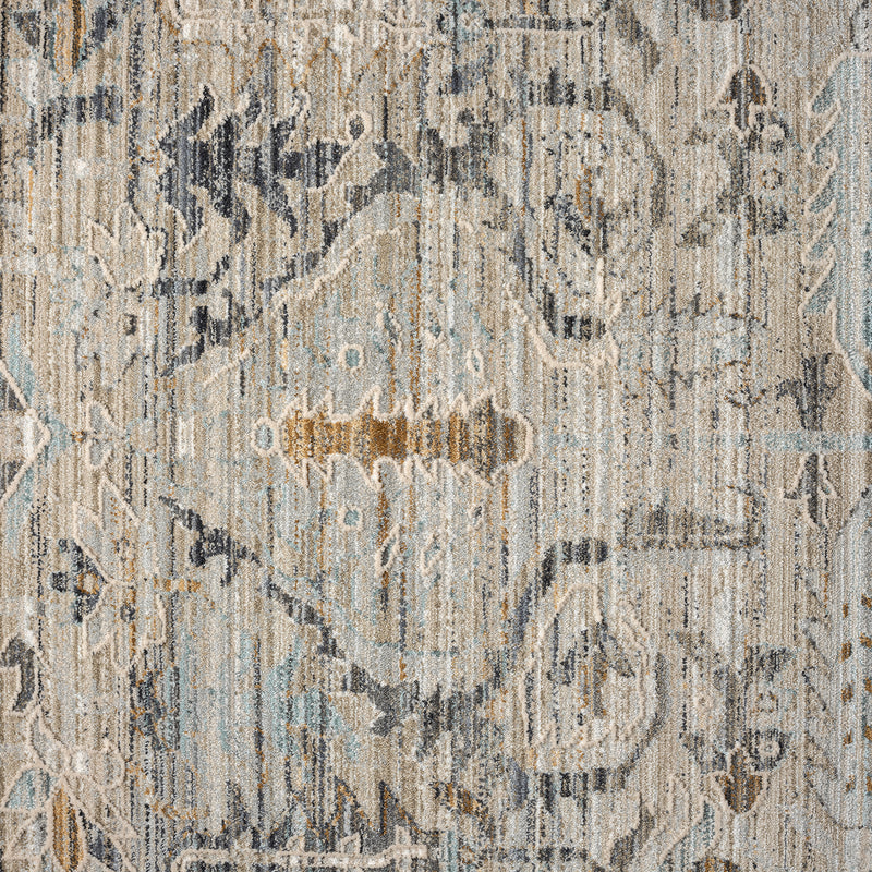 Allen Beavers Grey Taupe Runner Rug
