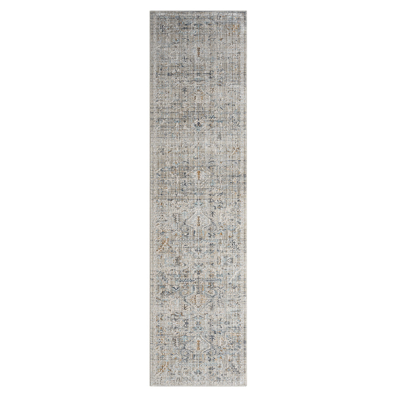 Allen Beavers Grey Taupe Runner Rug