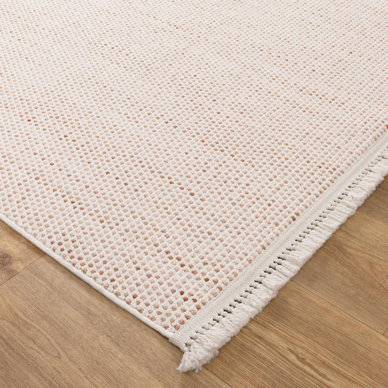 Bruno Loop Ivory Pink Runner Rug