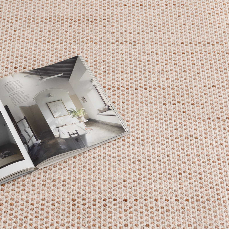 Bruno Loop Ivory Pink Runner Rug