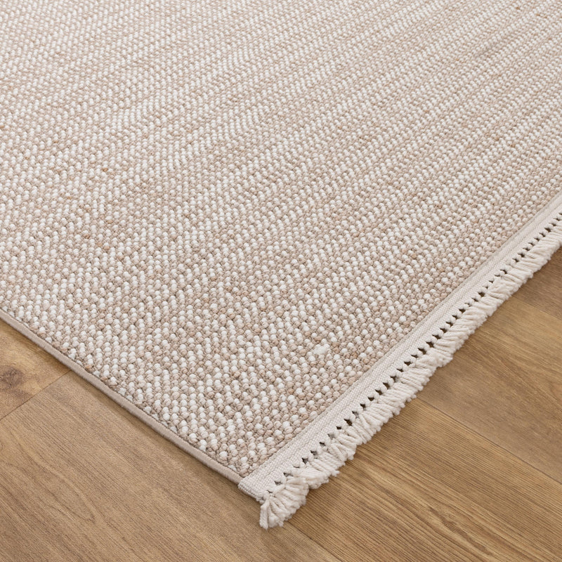 Bruno Loop Ivory Beige Runner Rug