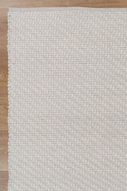 Basalt Wool Blend Textured Ivory Rug