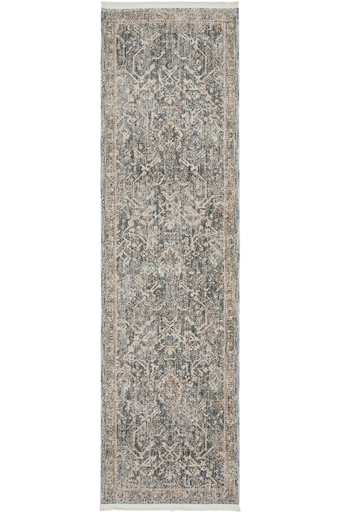 Breezy Alvin Blue Runner Rug