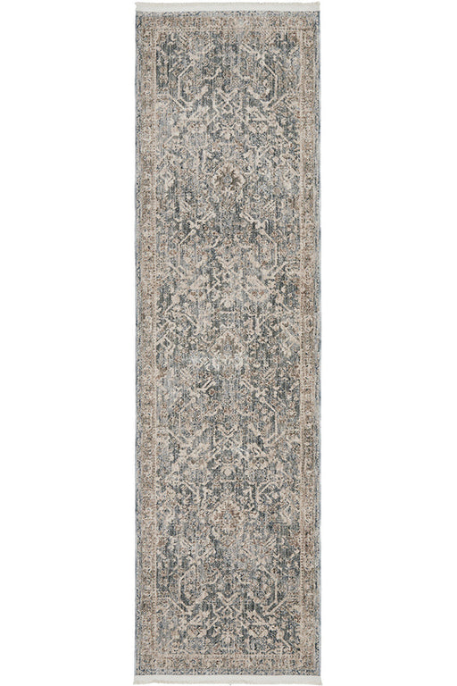 Breezy Alvin Blue Runner Rug