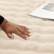 Clarity Washable Beige Round Rug