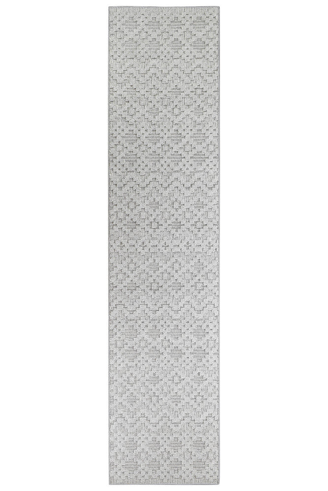 Berlin Street Light Grey Runner Rug