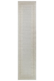 Berlin Frame Beige Runner Rug