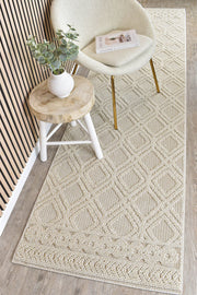 Berlin Diamond Natural Runner Rug