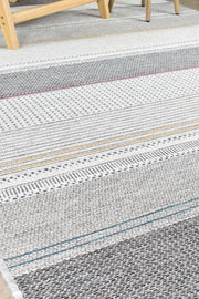 Albion Strip Grey Multi Rug