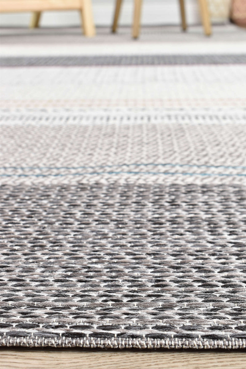 Albion Strip Grey Multi Rug