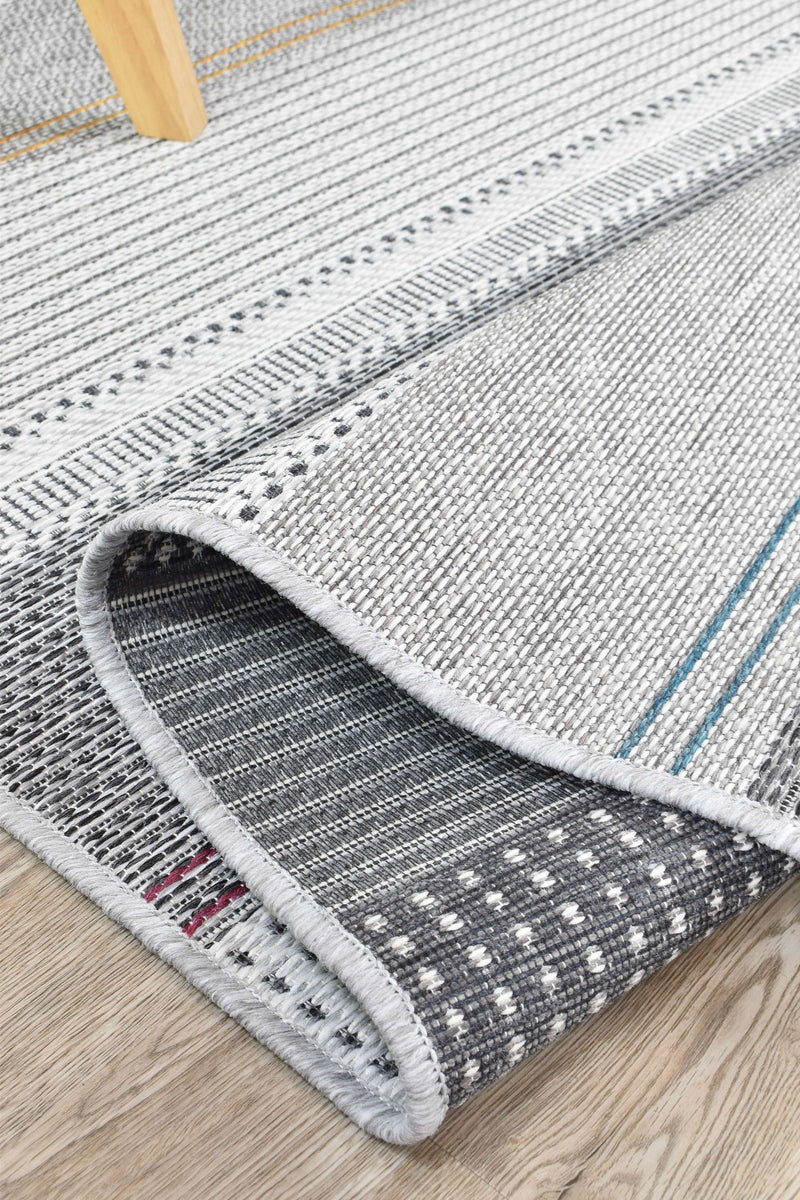 Albion Strip Grey Multi Rug