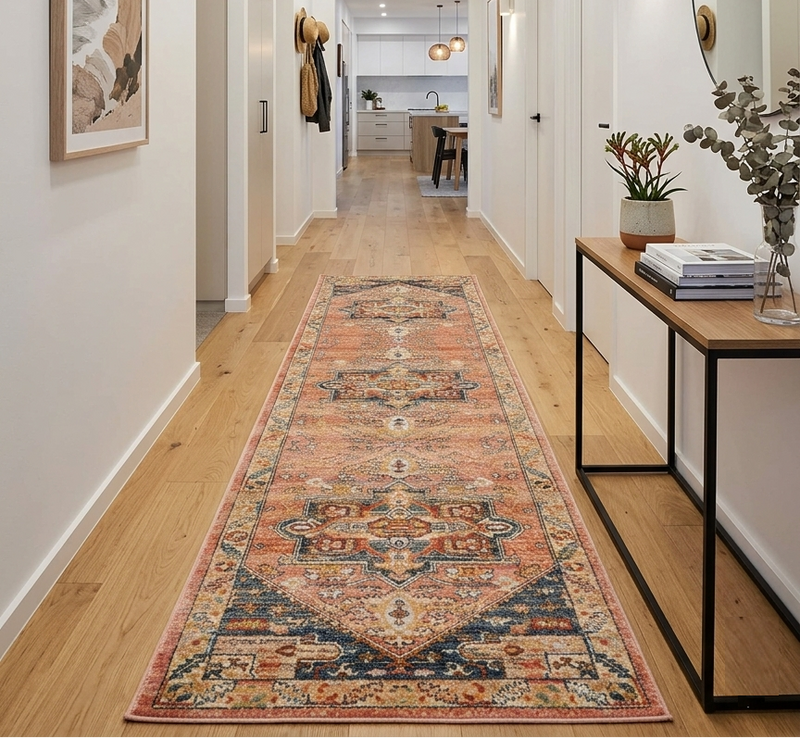 Bequest Heirloom Salmon Runner Rug