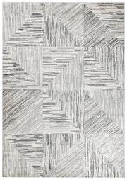 Singsong Tiles Grey Cream Rug