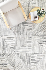 Singsong Tiles Grey Cream Rug