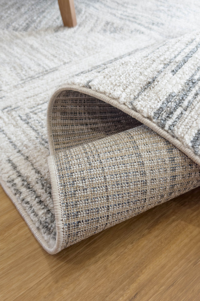 Singsong Tiles Grey Cream Rug