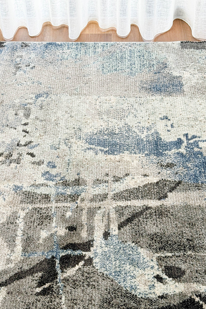 Singsong Canvas Blue Grey Rug
