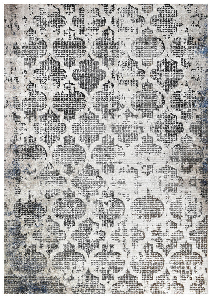 Singsong Moroccan Tiles Cream Grey Rug