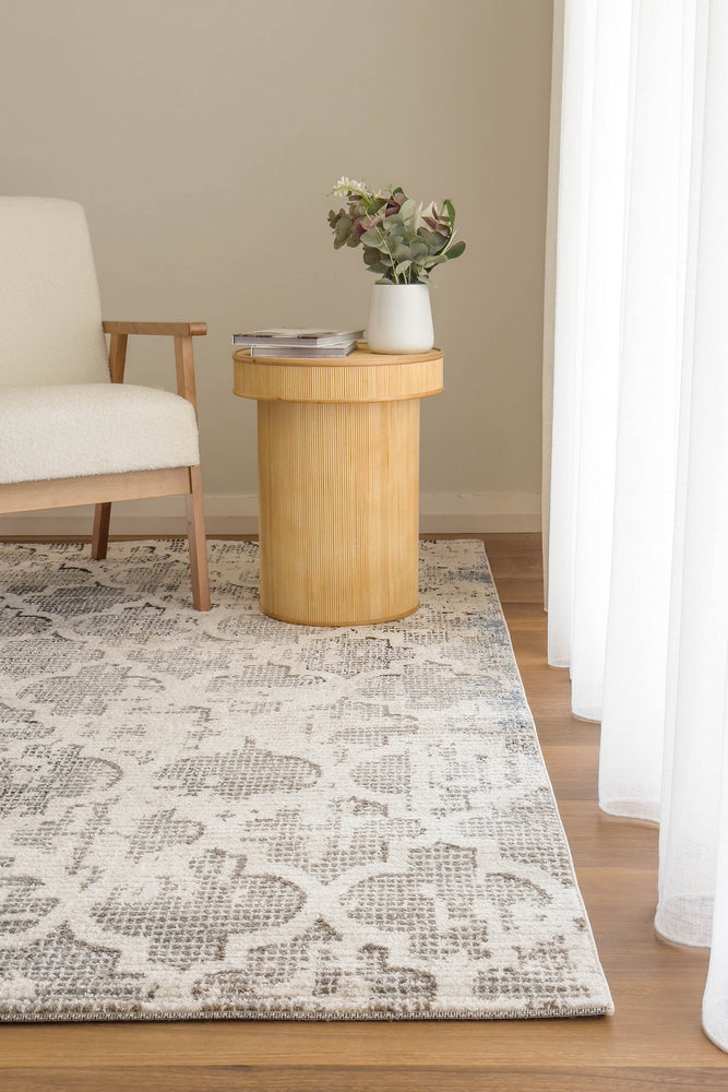 Singsong Moroccan Tiles Cream Grey Rug