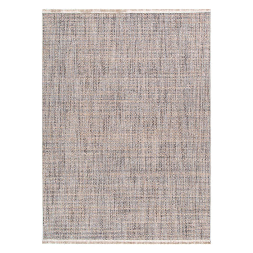 Cara Distressed Row Beige Grey Runner Rug