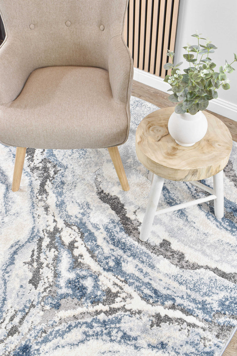 Chart Spark Blue Rug