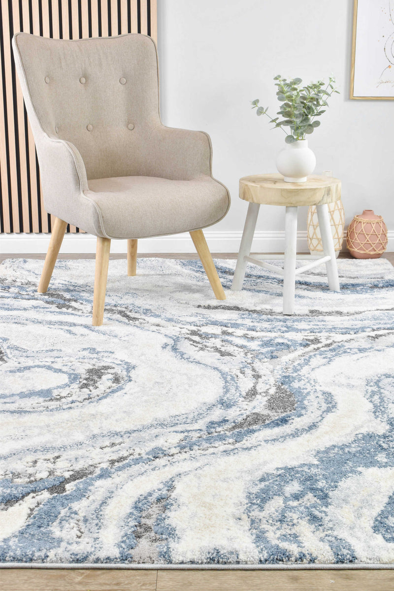 Chart Spark Blue Rug