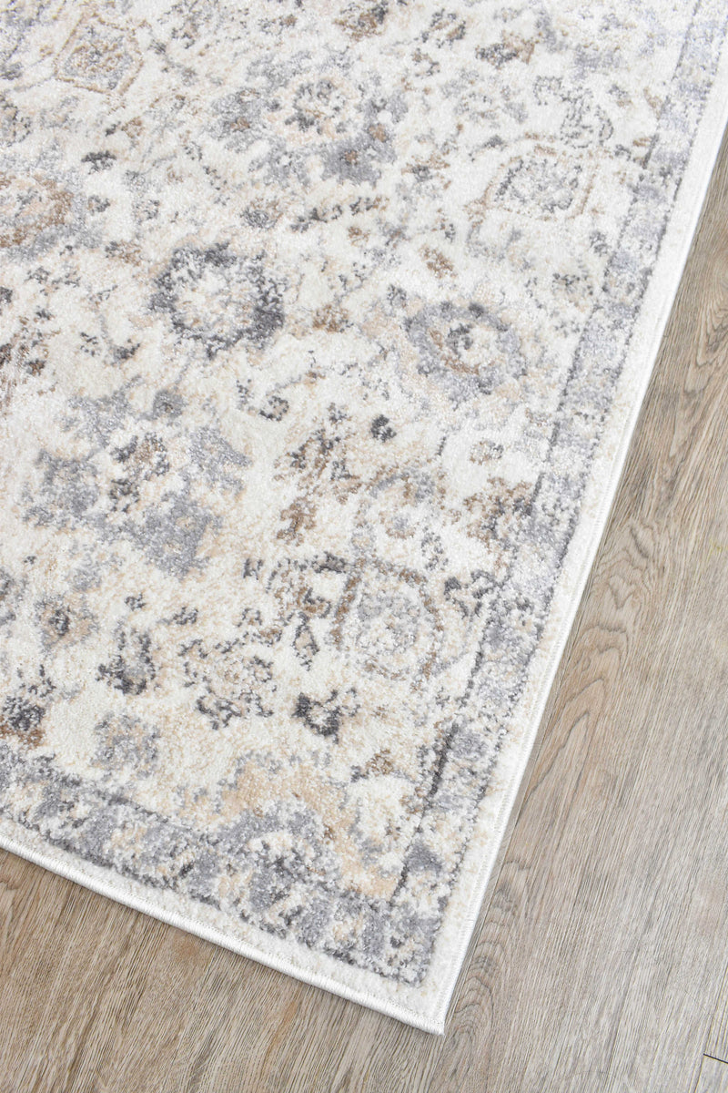 Chart Oasis Cream Grey Runner Rug