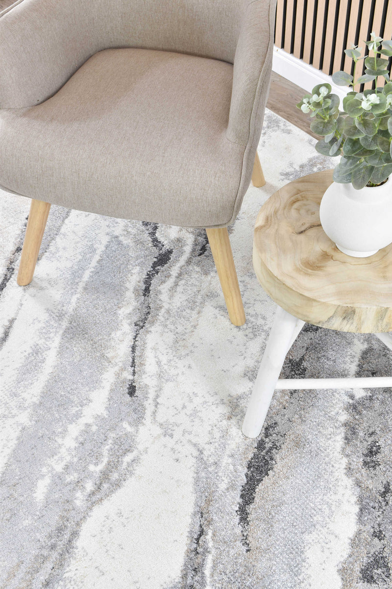 Chart Beam Grey Beige Rug