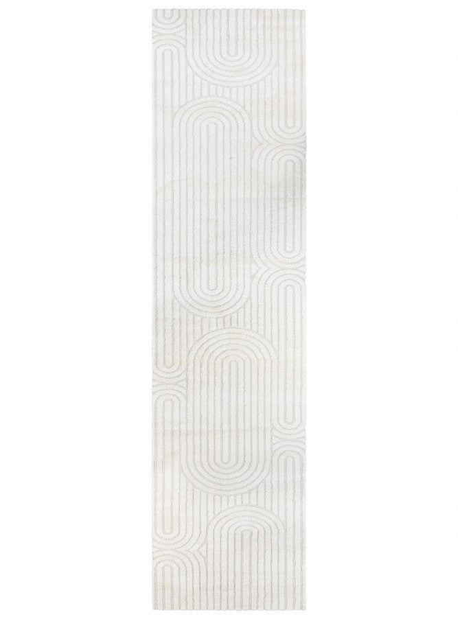 Coco Luxe Antique White Runner Rug