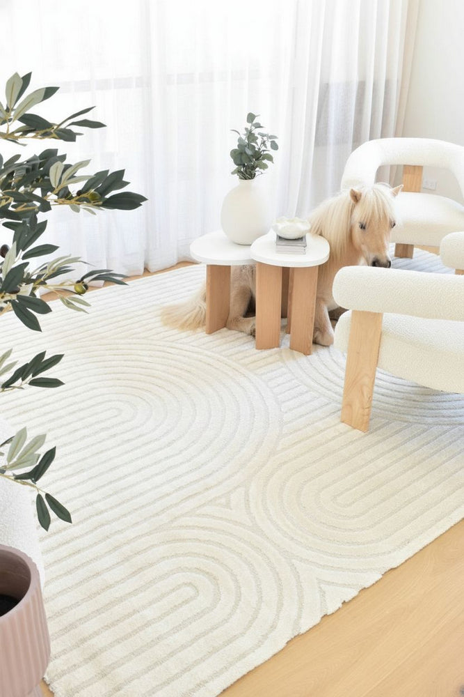 Coco Luxe Antique White Rug