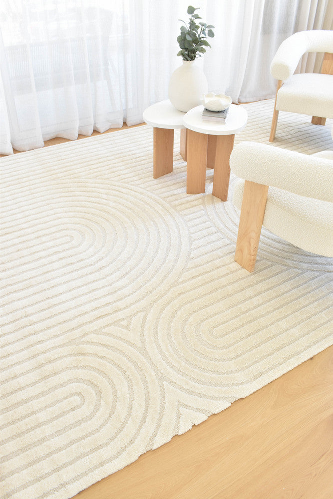 Coco Luxe Antique White Rug