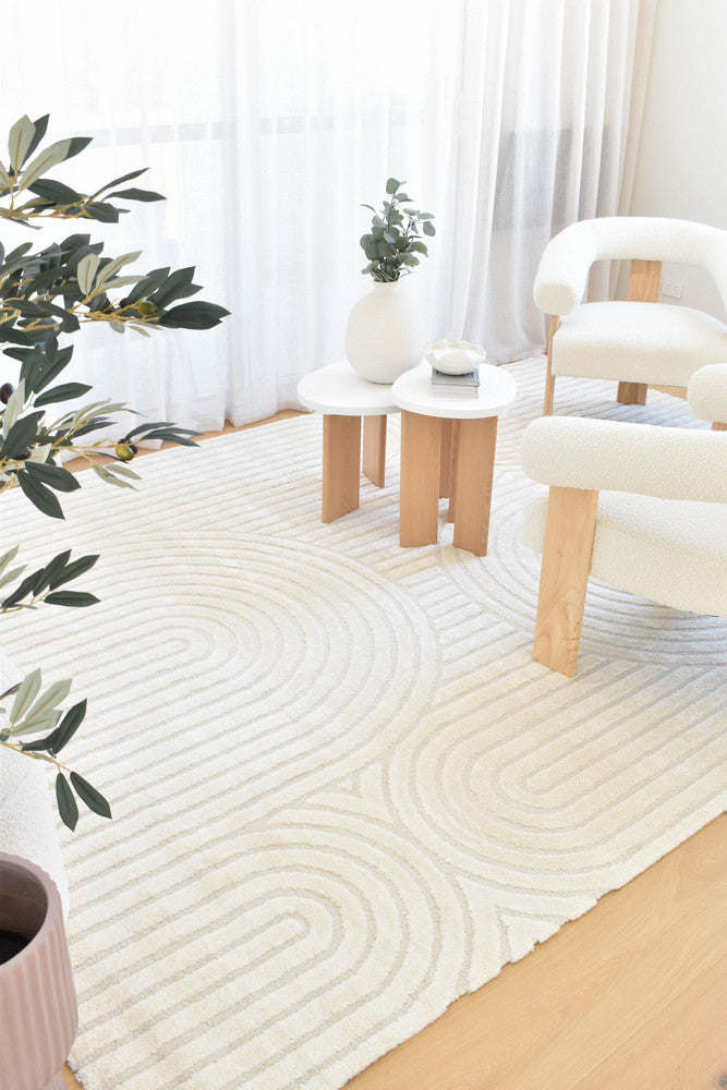 Coco Luxe Antique White Rug