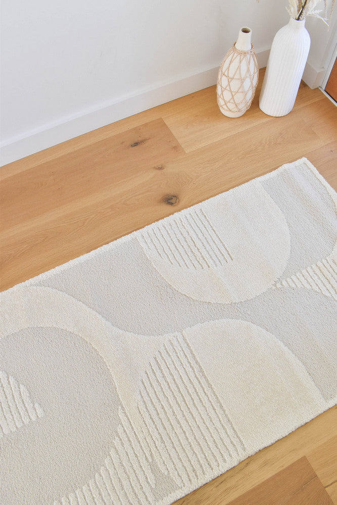 Coco Elegant Pearl Runner Rug