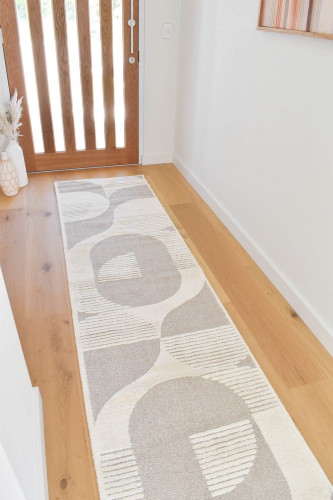 Coco Elegant Vintage Beige Runner Rug