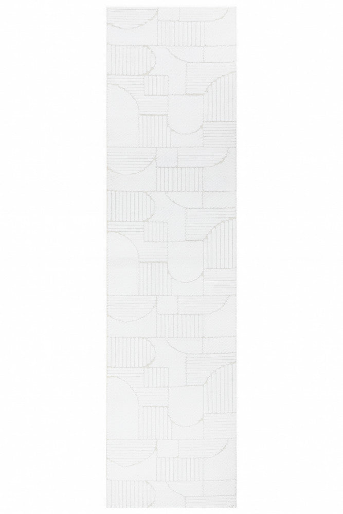 Scarlet Bold Beige Runner Rug