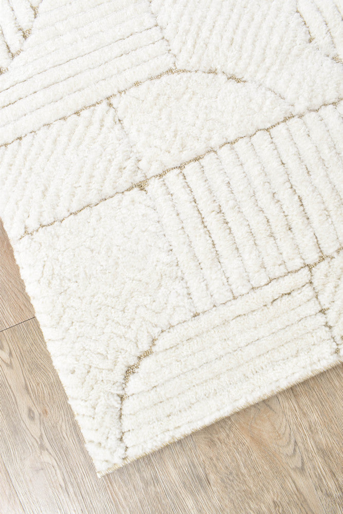 Scarlet Bold Beige Runner Rug