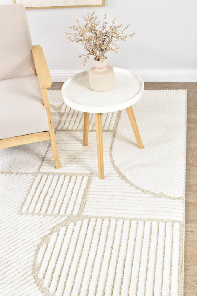 Scarlet  Bold Beige Rug