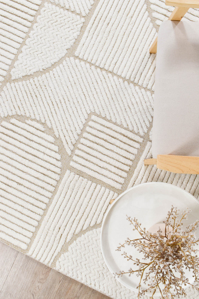 Scarlet  Bold Beige Rug