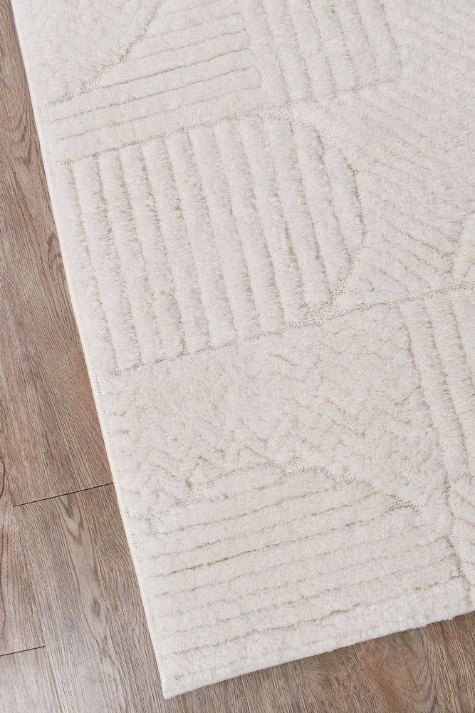 Scarlet Bold Cream Runner Rug