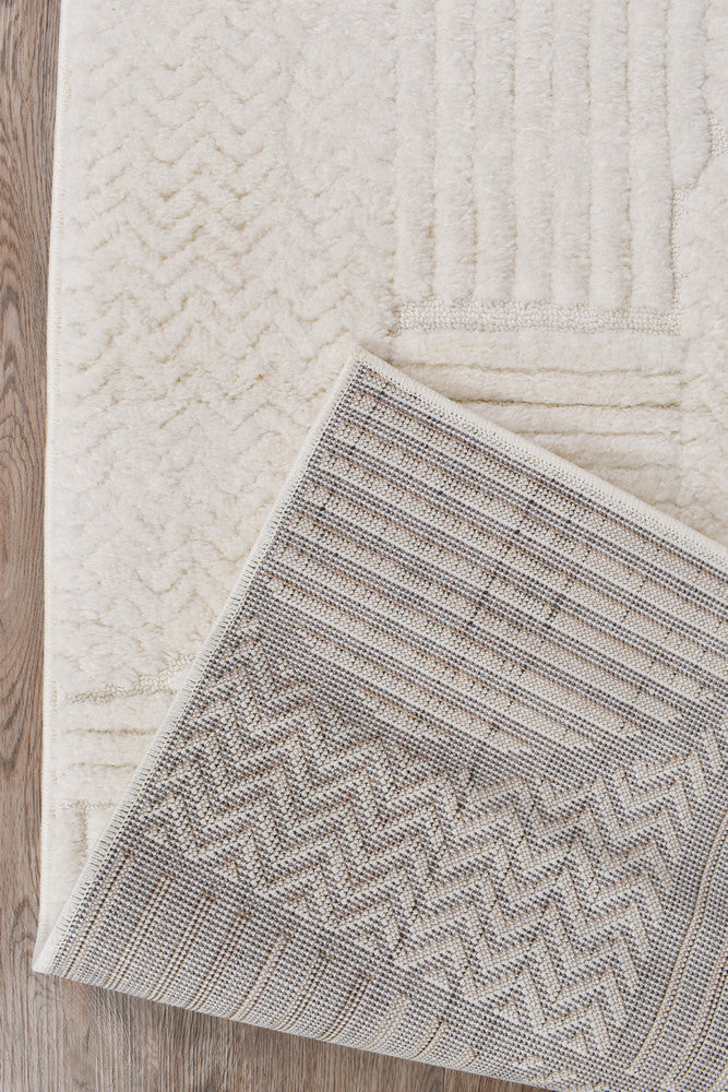 Scarlet Bold Cream Runner Rug