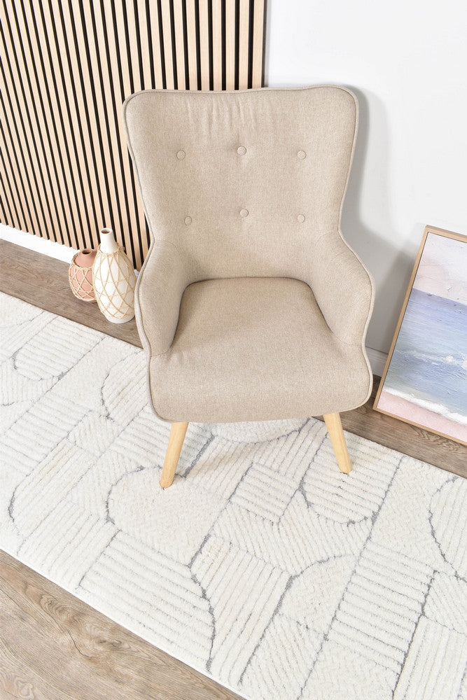 Scarlet Bold Grey Runner Rug